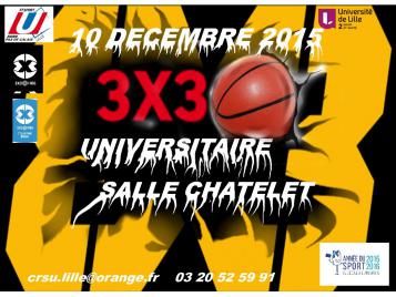 Affiche tournoi universitaire lille