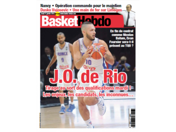 Evan Fournier en Une de Basket Hebdo