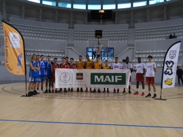 Les participants au premier Tour du tournoi 3x3 du Comité de Gironde