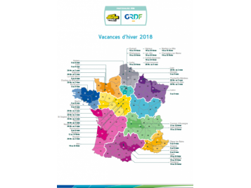 Carte des CGB pour les vacances d'hiver 
