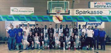 Les U16 tricolores avec leurs homologues allemands