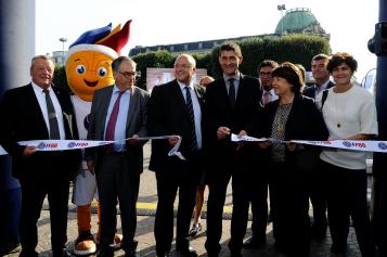 inauguration village basket de Lille