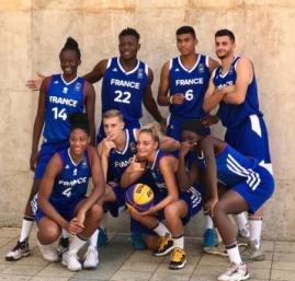 Les Equipes de France 3x3 U18 à Debrecen