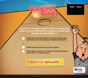 Ecran basket Quizz