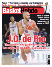 Evan Fournier en Une de Basket Hebdo