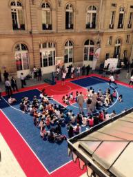 Opération basket à la mairie du neuf