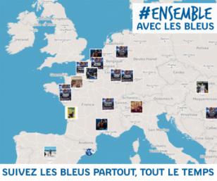 Carte Ensemble avec les Bleus