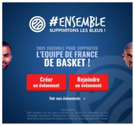 Application #Ensemble supportons les Bleus