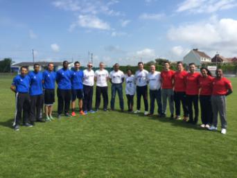 Les 10 arbitres de Championnat de France en stage au Portel 