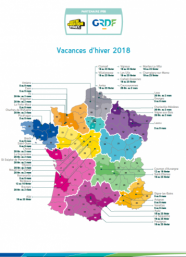 Carte des CGB pour les vacances d'hiver 