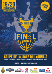 Affiche Final Four de la Coupe de la Ligue du Lyonnais